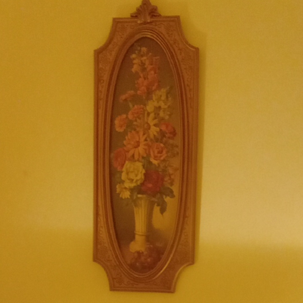 Floral Wall Art in Ornate Frame